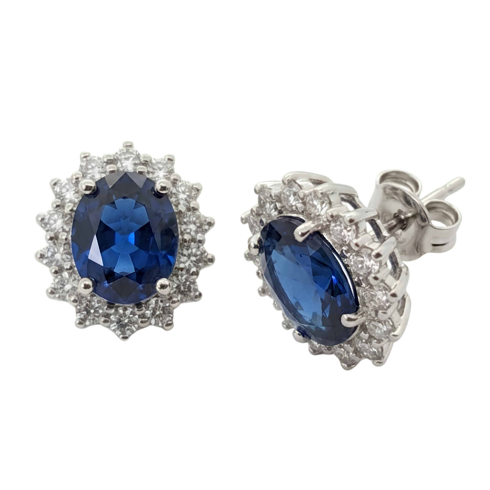 Ohrstecker Regina blau