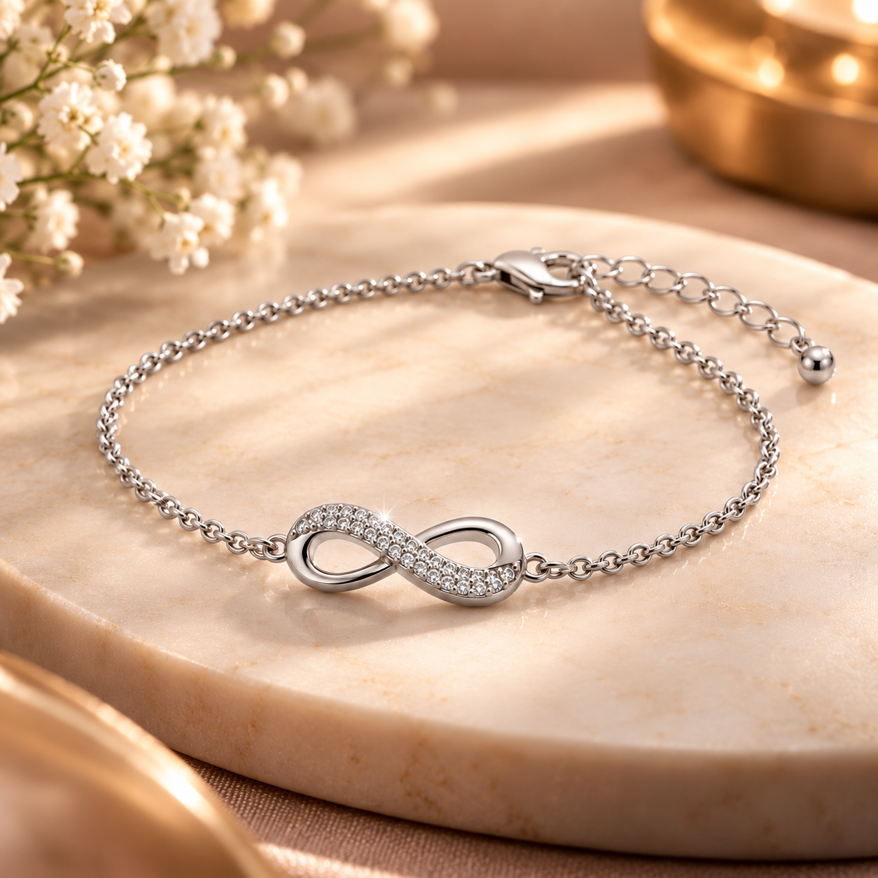 Armband Infinito silber