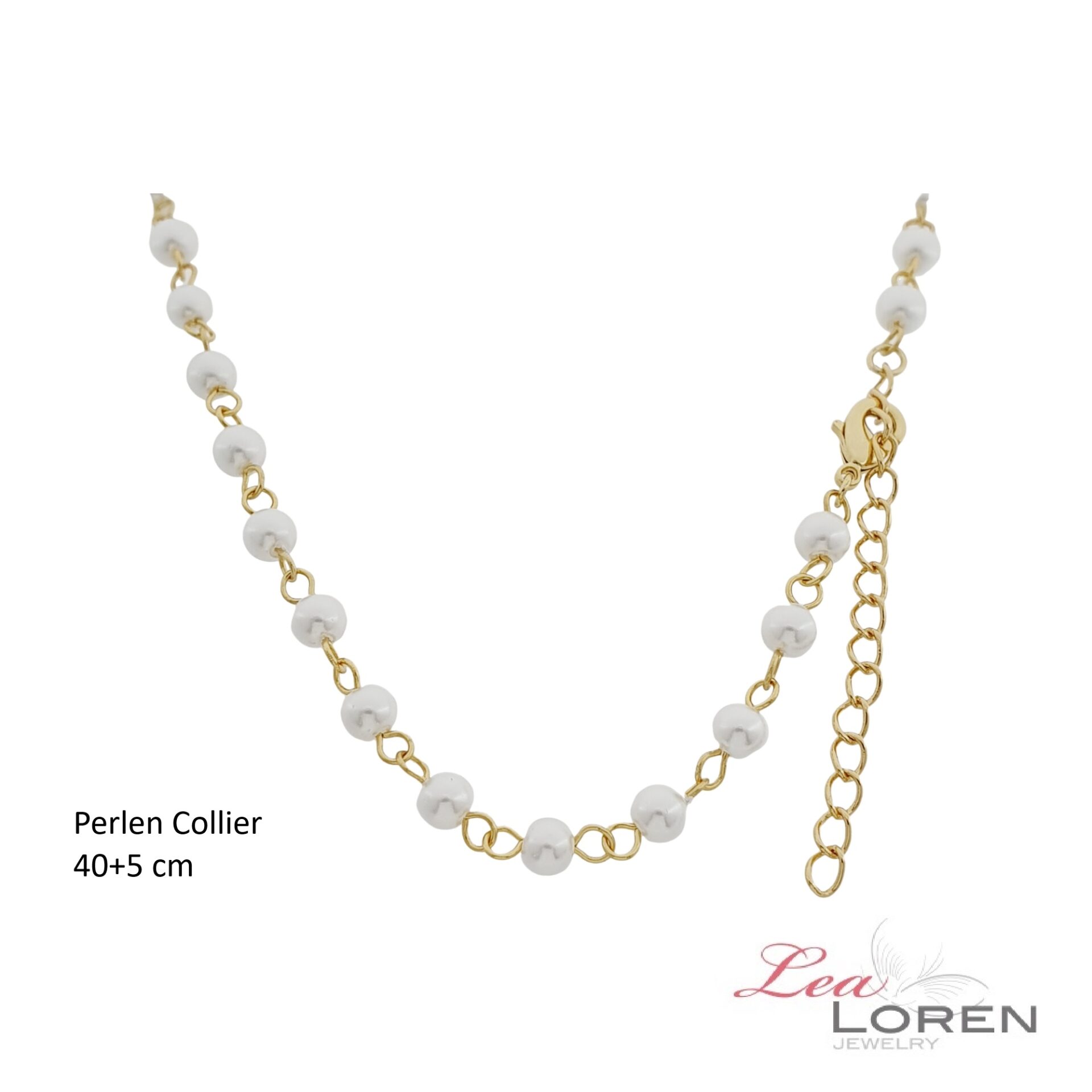 Halskette Ghita Perlencollier gold